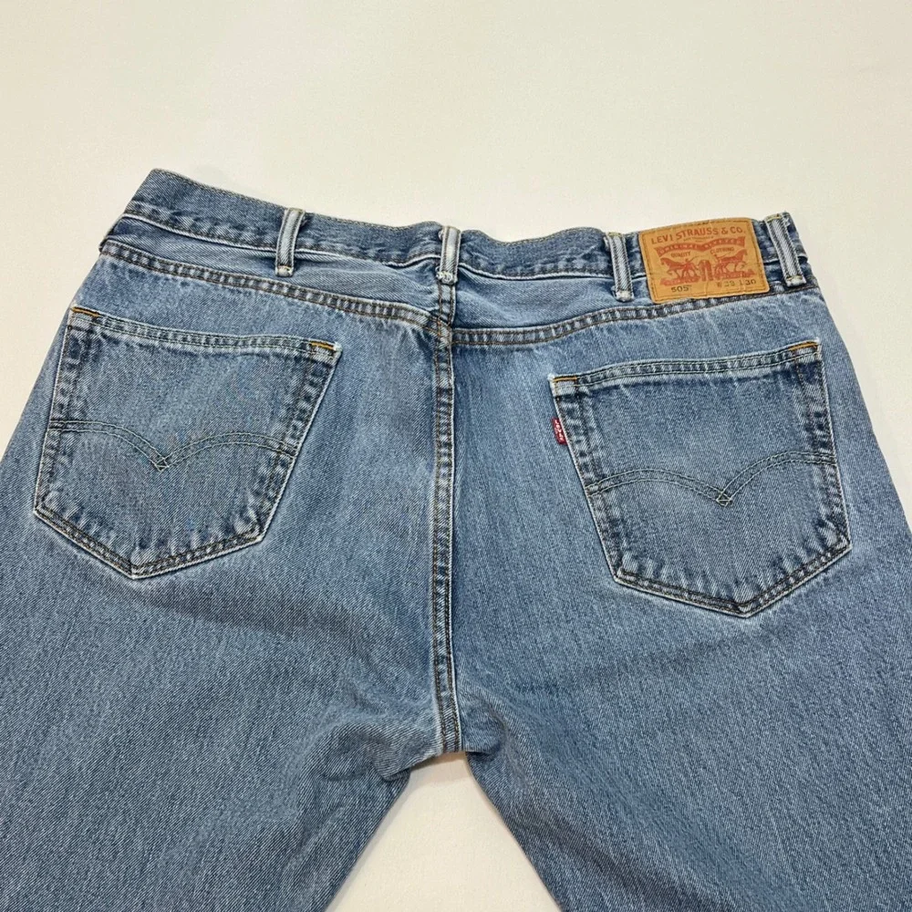 Levi's 505 Regular Fit Jeans Mens W38 L30 Blue Denim Classic Casual Vintage 90's